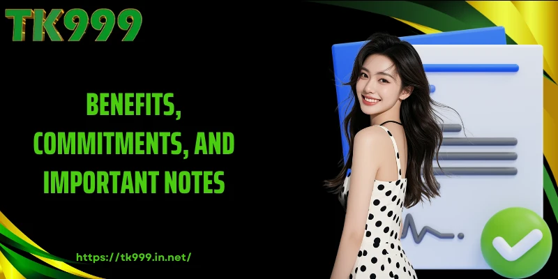 Benefits, Commitments, and Important Notes